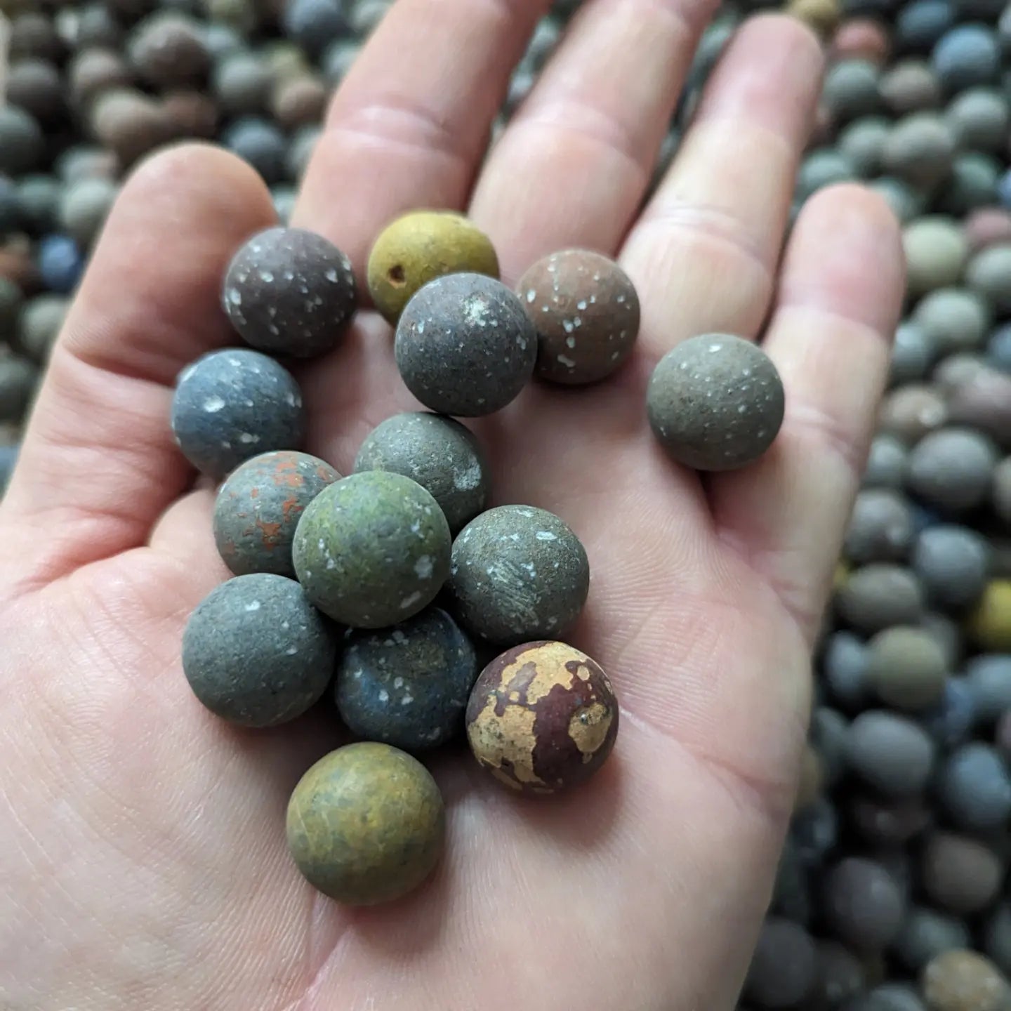 Clay marbles