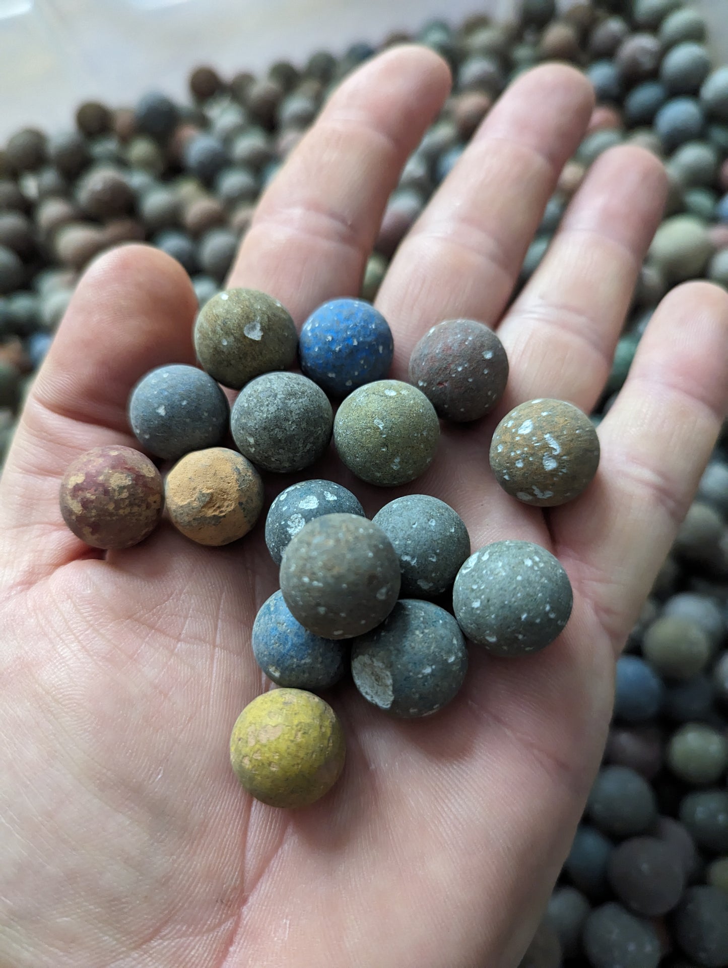 Clay marbles